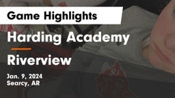 Harding Academy  vs Riverview  Game Highlights - Jan. 9, 2024