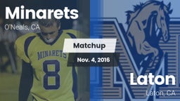 Matchup: minarets  vs. Laton  2016