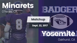 Matchup: minarets  vs. Yosemite  2017