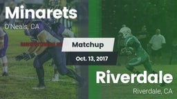 Matchup: minarets  vs. Riverdale  2017
