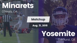 Matchup: minarets  vs. Yosemite  2018