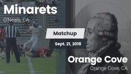 Matchup: minarets  vs. Orange Cove  2018