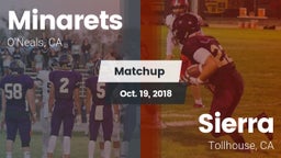 Matchup: minarets  vs. Sierra  2018