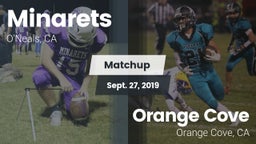 Matchup: minarets  vs. Orange Cove  2019