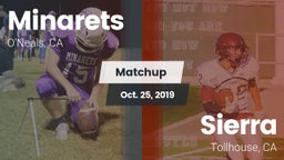 Matchup: minarets  vs. Sierra  2019