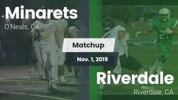 Matchup: minarets  vs. Riverdale  2019