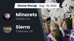 Recap: Minarets  vs. Sierra  2022