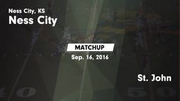 Matchup: Ness City High vs. St. John  2016