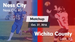 Matchup: Ness City High vs. Wichita County  2016