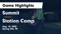 Summit  vs Station Camp Game Highlights - Aug. 18, 2020