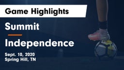 Summit  vs Independence  Game Highlights - Sept. 10, 2020