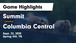 Summit  vs Columbia Central  Game Highlights - Sept. 22, 2020
