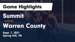 Summit  vs Warren County  Game Highlights - Sept. 7, 2021