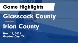 Glasscock County  vs Irion County  Game Highlights - Nov. 13, 2021