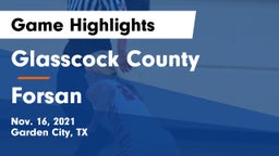 Glasscock County  vs Forsan  Game Highlights - Nov. 16, 2021