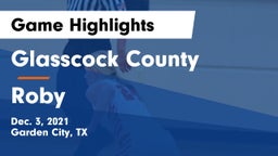 Glasscock County  vs Roby Game Highlights - Dec. 3, 2021