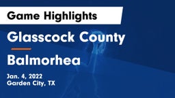 Glasscock County  vs Balmorhea  Game Highlights - Jan. 4, 2022