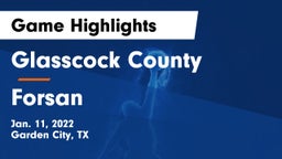 Glasscock County  vs Forsan  Game Highlights - Jan. 11, 2022