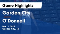 Garden City  vs O'Donnell  Game Highlights - Dec. 1, 2023