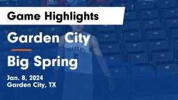 Garden City  vs Big Spring  Game Highlights - Jan. 8, 2024