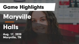 Maryville  vs Halls  Game Highlights - Aug. 17, 2020