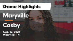 Maryville  vs Cosby  Game Highlights - Aug. 22, 2020