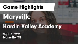 Maryville  vs Hardin Valley Academy  Game Highlights - Sept. 3, 2020