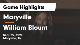 Maryville  vs William Blount  Game Highlights - Sept. 29, 2020