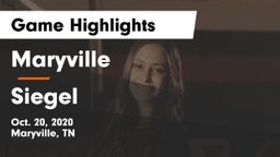 Maryville  vs Siegel  Game Highlights - Oct. 20, 2020