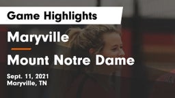 Maryville  vs Mount Notre Dame  Game Highlights - Sept. 11, 2021