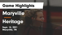 Maryville  vs Heritage  Game Highlights - Sept. 14, 2021