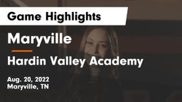 Maryville  vs Hardin Valley Academy Game Highlights - Aug. 20, 2022