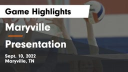 Maryville  vs Presentation Game Highlights - Sept. 10, 2022