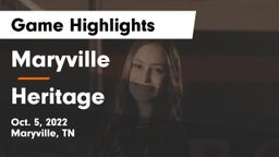 Maryville  vs Heritage  Game Highlights - Oct. 5, 2022