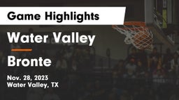 Water Valley  vs Bronte  Game Highlights - Nov. 28, 2023