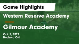 Western Reserve Academy vs Gilmour Academy  Game Highlights - Oct. 5, 2022