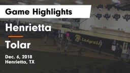 Henrietta  vs Tolar  Game Highlights - Dec. 6, 2018