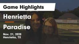 Henrietta  vs Paradise  Game Highlights - Nov. 21, 2020