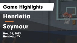Henrietta  vs Seymour  Game Highlights - Nov. 28, 2023