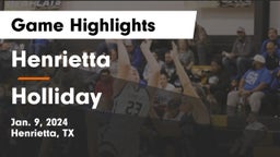 Henrietta  vs Holliday  Game Highlights - Jan. 9, 2024