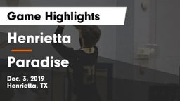 Henrietta  vs Paradise  Game Highlights - Dec. 3, 2019