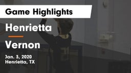 Henrietta  vs Vernon  Game Highlights - Jan. 3, 2020