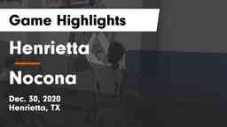 Henrietta  vs Nocona  Game Highlights - Dec. 30, 2020