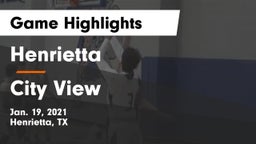 Henrietta  vs City View  Game Highlights - Jan. 19, 2021