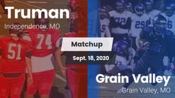 Matchup: Truman  vs. Grain Valley  2020