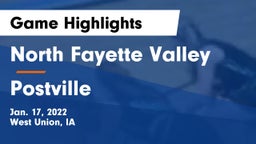 North Fayette Valley vs Postville  Game Highlights - Jan. 17, 2022
