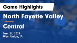 North Fayette Valley vs Central  Game Highlights - Jan. 21, 2022