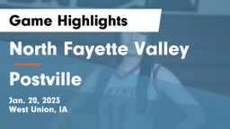 North Fayette Valley vs Postville  Game Highlights - Jan. 20, 2023