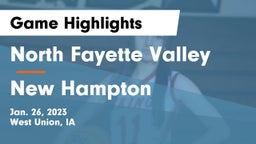 North Fayette Valley vs New Hampton  Game Highlights - Jan. 26, 2023