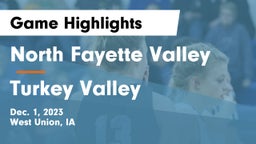 North Fayette Valley vs Turkey Valley  Game Highlights - Dec. 1, 2023